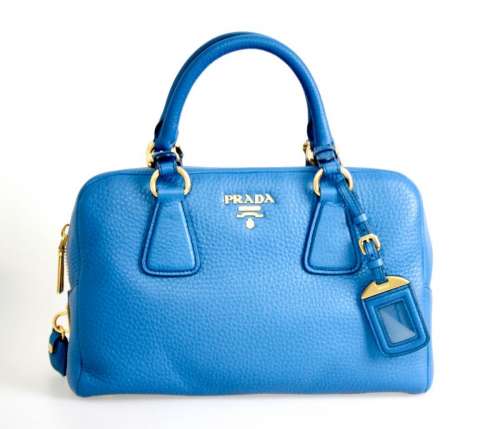 AUTHENTIC LUXURY PRADA SHOULDER BAG HANDBAG B3091M BLUE NEW Best Deal in New York